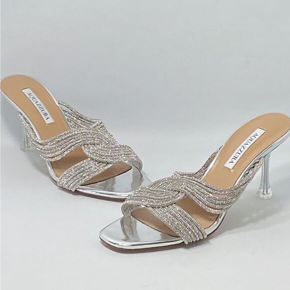 Aquazzura Gatsby Embellished Mules size 40 - Picture 9 of 14